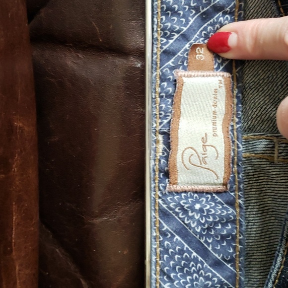 Paige 32 jeans capri-ish, really cute in person - Picture 3 of 8